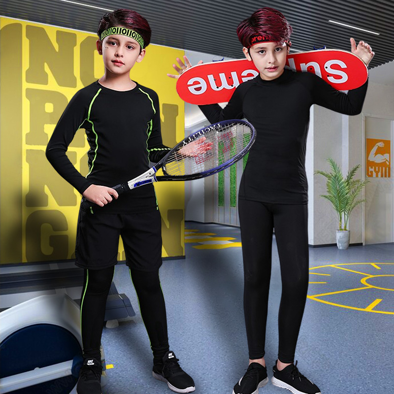 Sports Equipment For Boys - Baju ketat kebugaran anak, baju olahraga