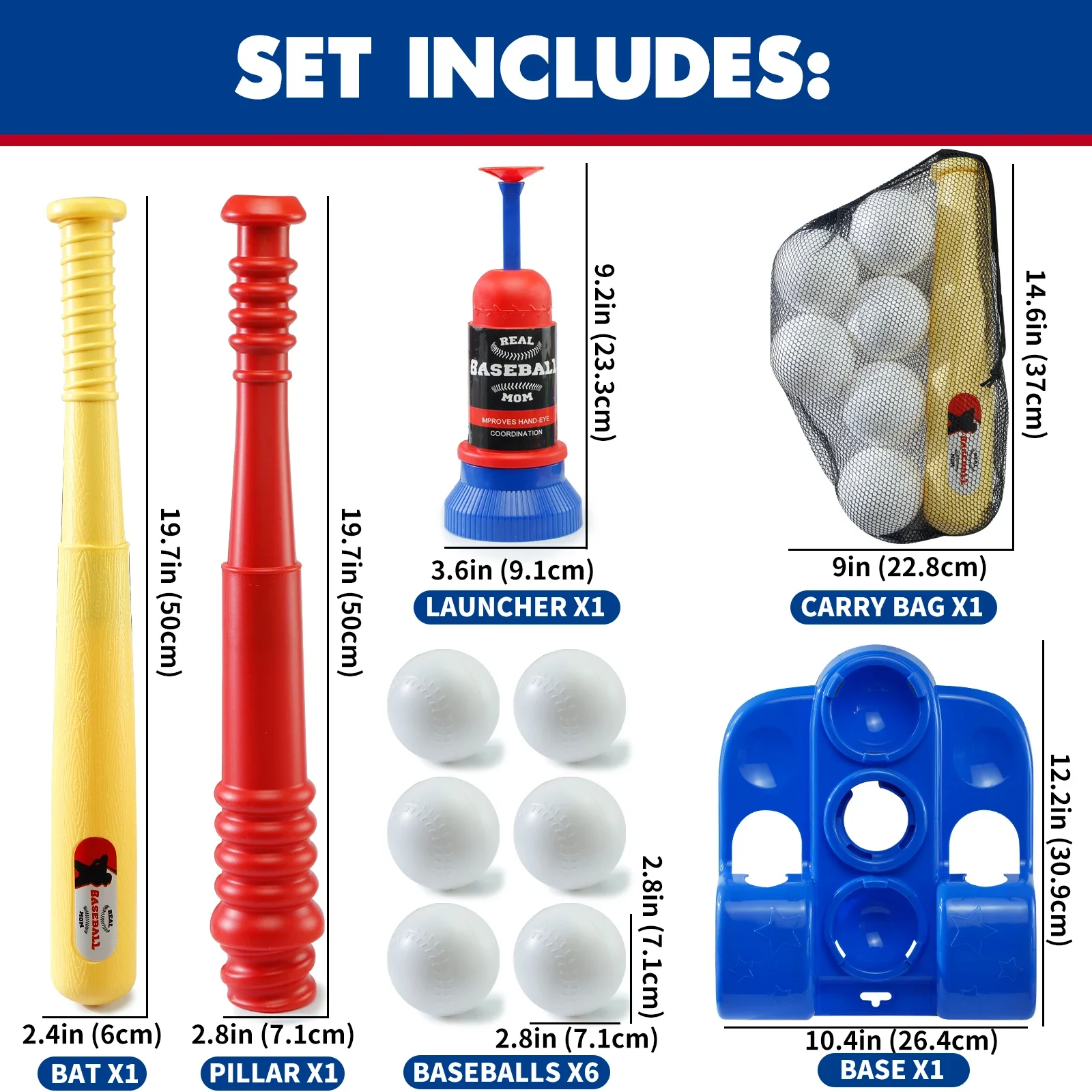 MQUDUO Set Pemukul Baseball 2- - Sports Equipment For Boys ulasan dan harga