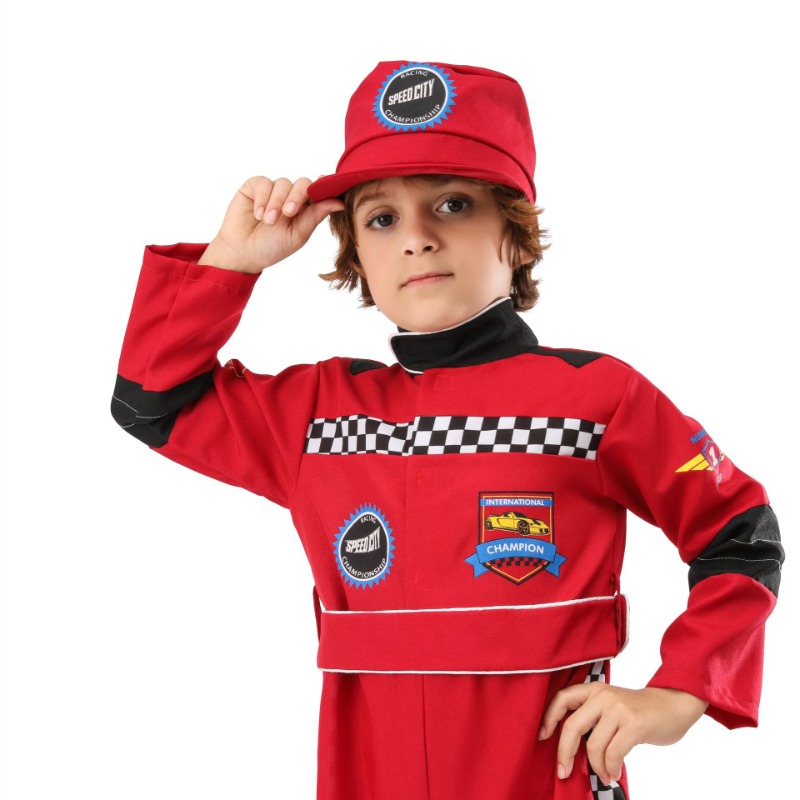 Kostum Cosplay Pembalap Merah  - Sports Equipment For Boys ulasan dan harga