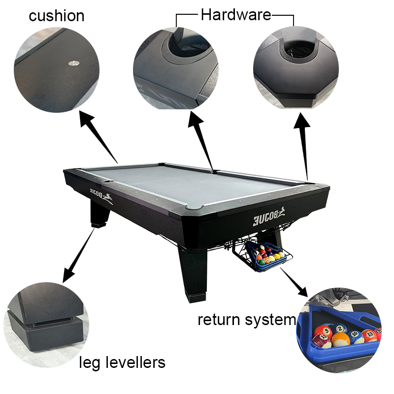 Meja Biliar Komersial 9 Kaki,  - Sports Equipment In French ulasan dan harga